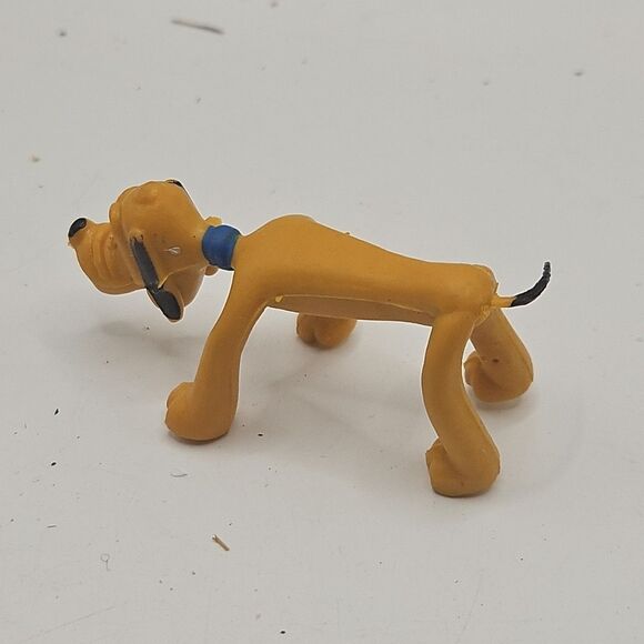 VINTAGE RUBBER WALT DISNEY HONG KONG MADE MINIATURE GOOFY & Pluto POSEABLE DOLLS - Picture 12 of 16